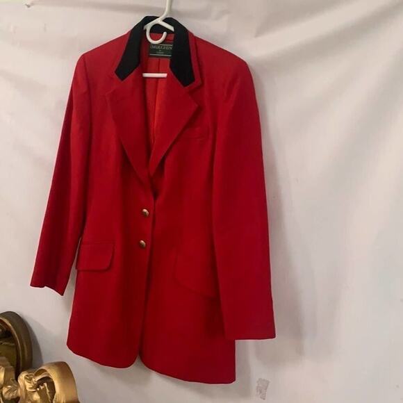 J.Mc LAUGHLIN CLASSIC RED‎ BLAZER JACKET SIZE 8 - Picture 1 of 5